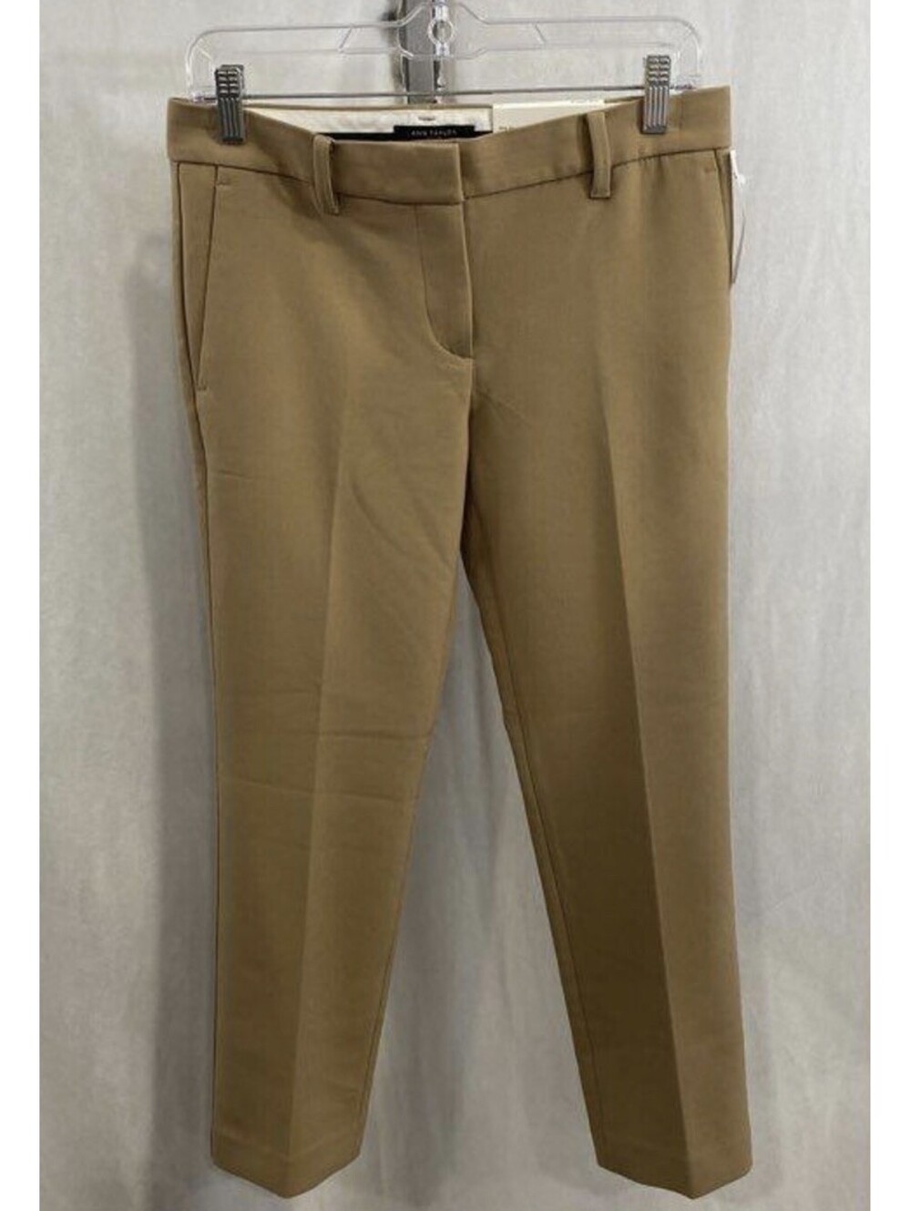 Ann Taylor Women's Tan Ankle Trouser Pant New w/ tags Size 2P Mid Rise